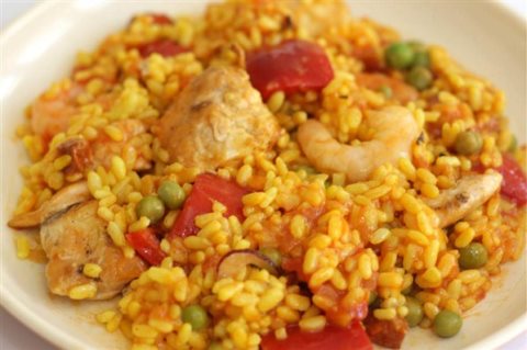 Receta de paella con pollo - Unareceta.com